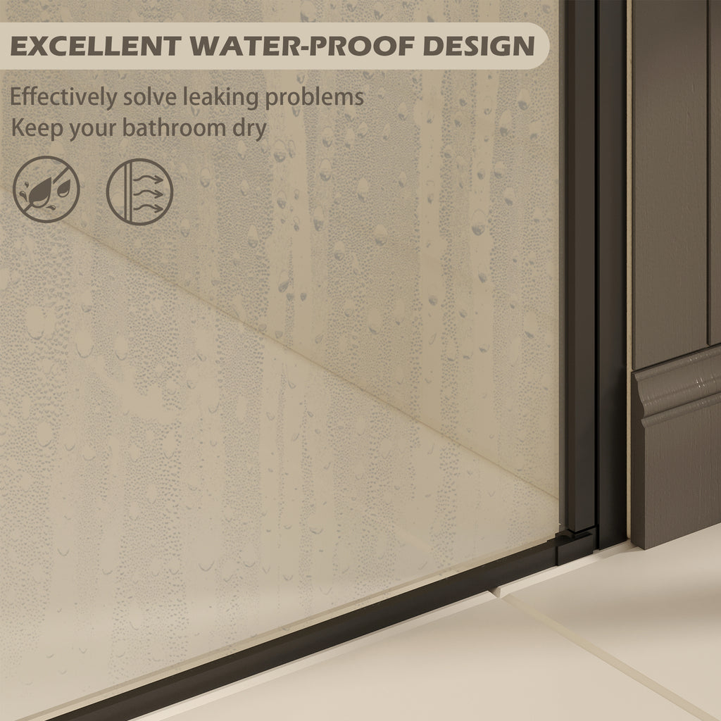 27-28" W ×72" H Frameless Pivot Shower Door