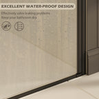 27-28" W ×72" H Frameless Pivot Shower Door