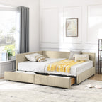 Full Size Storage Upholstered Tufted Bed Frame