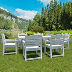 Patio Dining Chair with Armset Set of 2, Pure