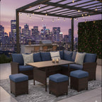 7 Piece Wicker Patio Dining Set