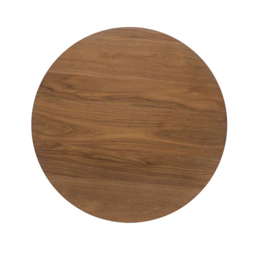 Mid-Century Modern Round Wooden Bar Table – 42" High