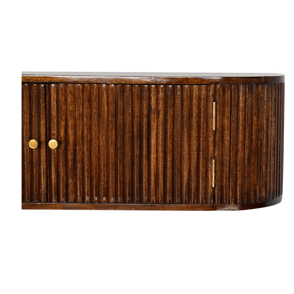 Solid Wood Chunky Chestnut Floating Bedside