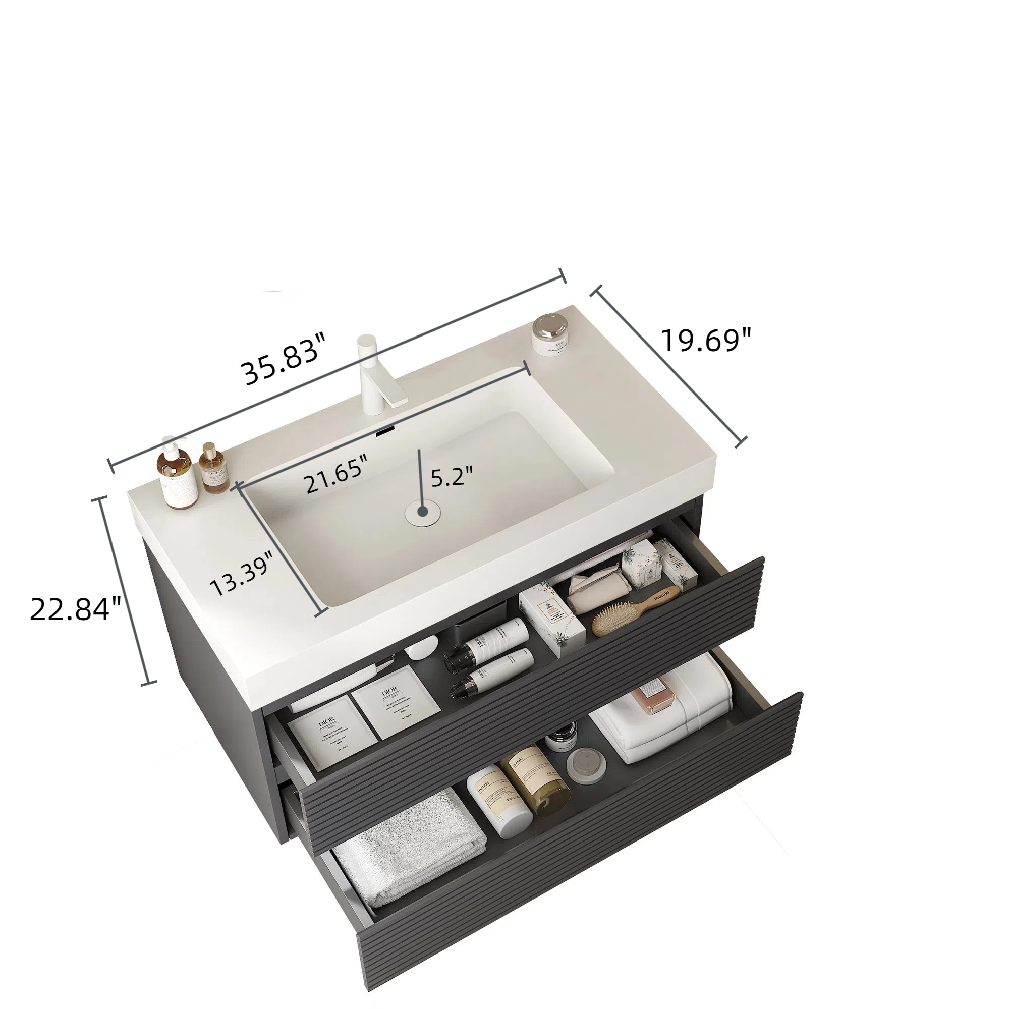 Veno 36" Bathroom Vanity with Undermount Sink