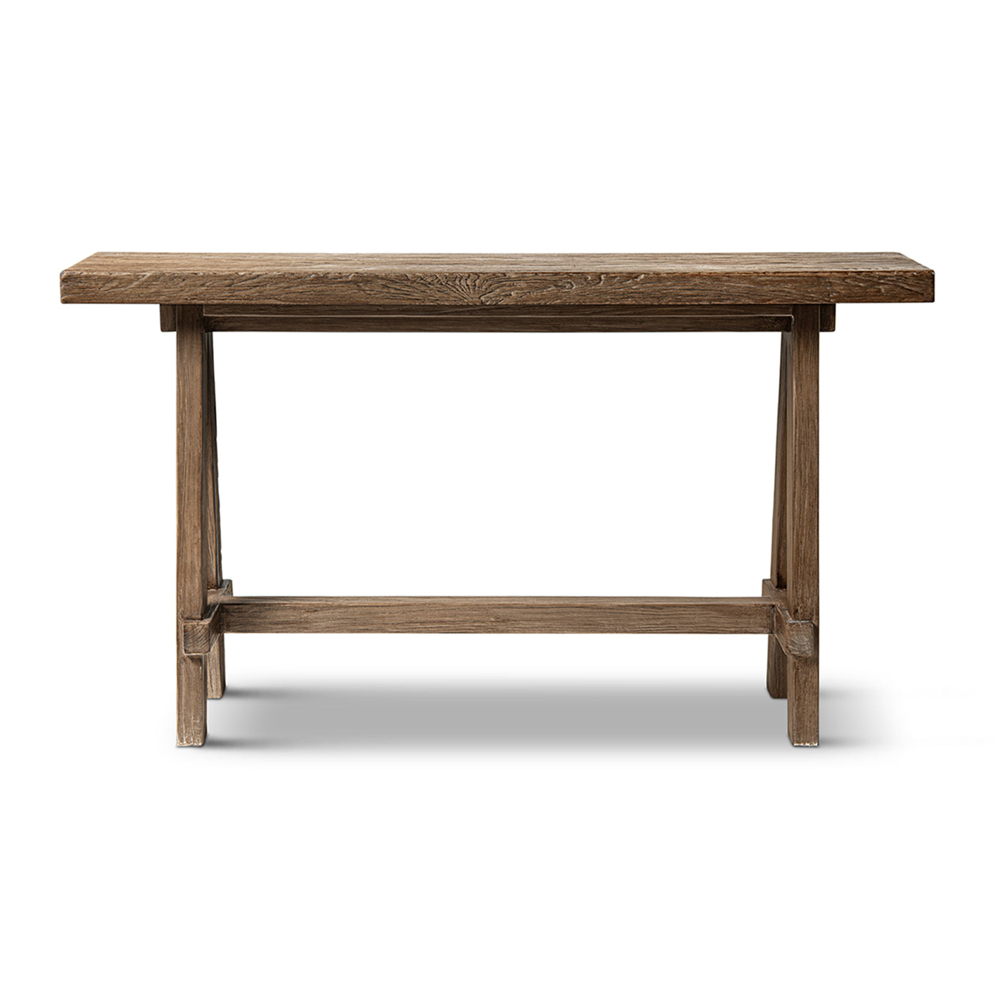 Hawthorne 60" Solid Reclaimed Elm Trestle Console Table