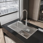 Stainless Steel Kitchen Sink, 30"x19" Single Bowl