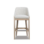 Newport 30.5" Coastal Curved Back Upholstered Barstool