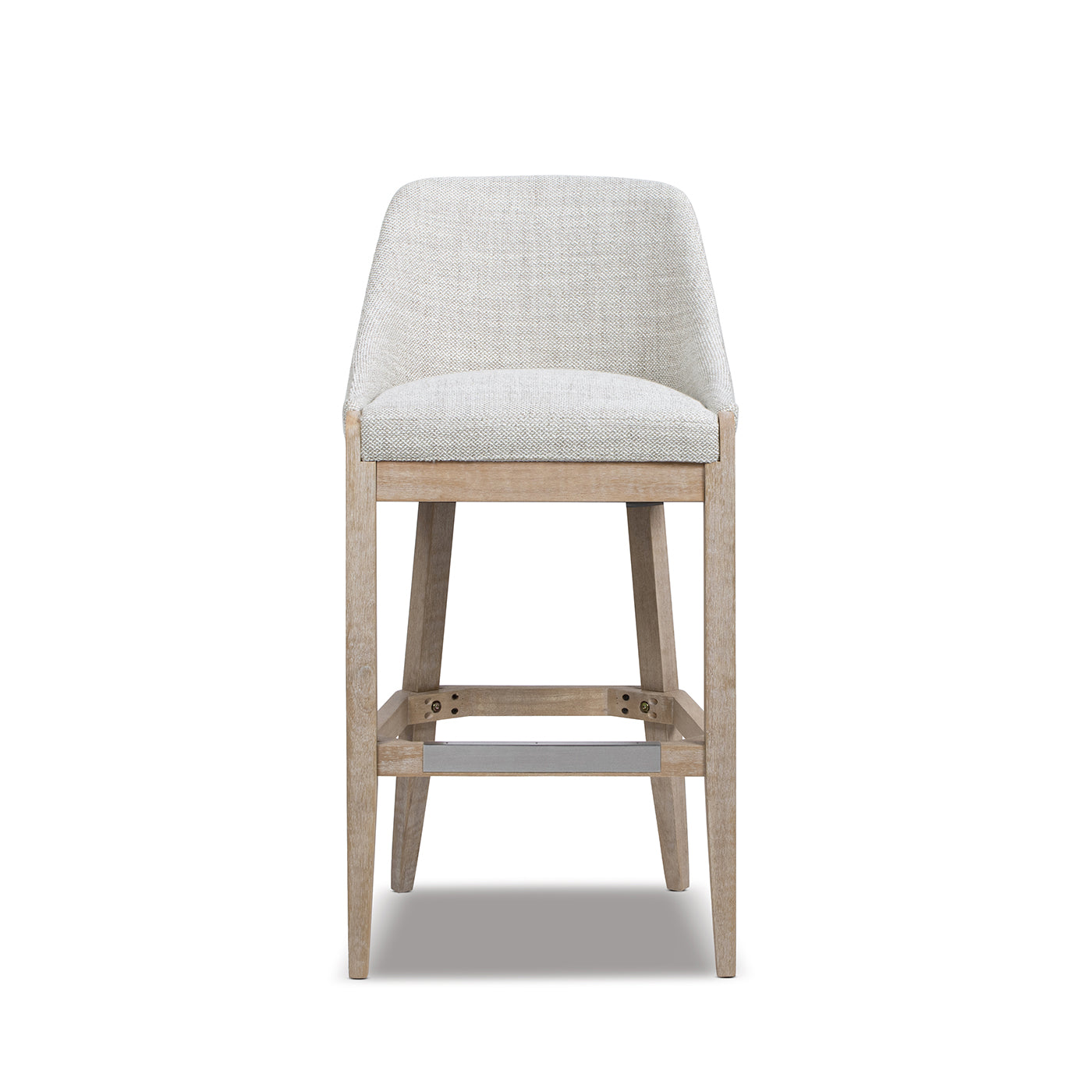 Newport 30.5" Coastal Curved Back Upholstered Barstool