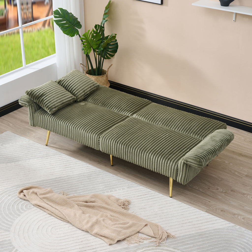 79 Inch Corduroy Sofa Bed