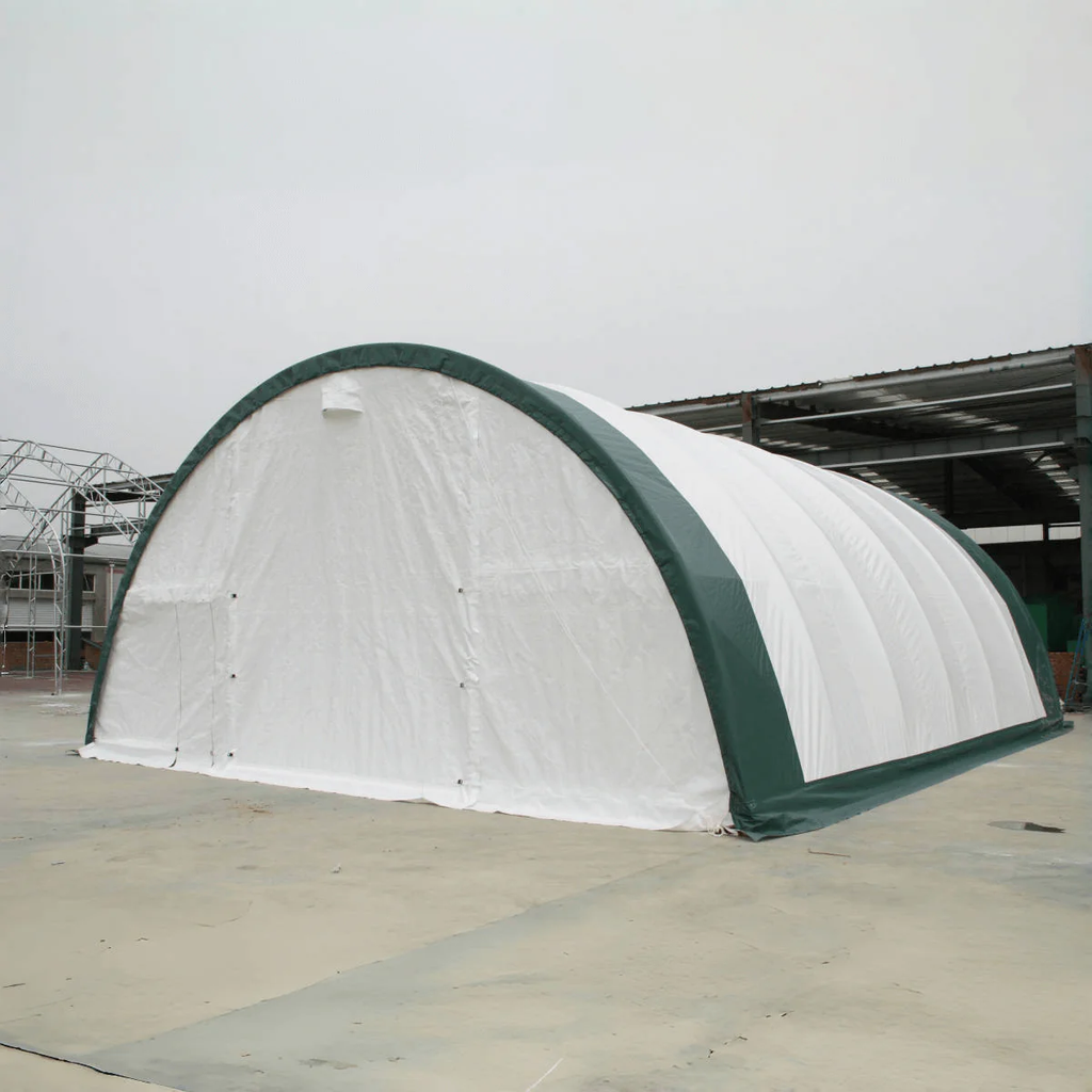 Single Truss Arch Storage Shelter W30'xL65'xH15' 11oz PE