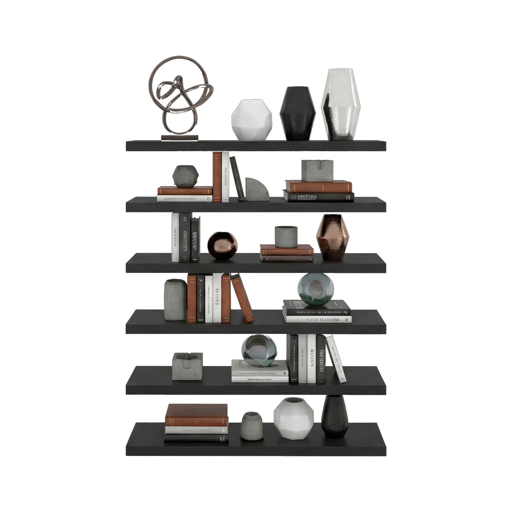 24-Inch Floating Wall Shelf, Wenge, Particle Board