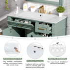36" Light Green Modern Bathroom Vanity