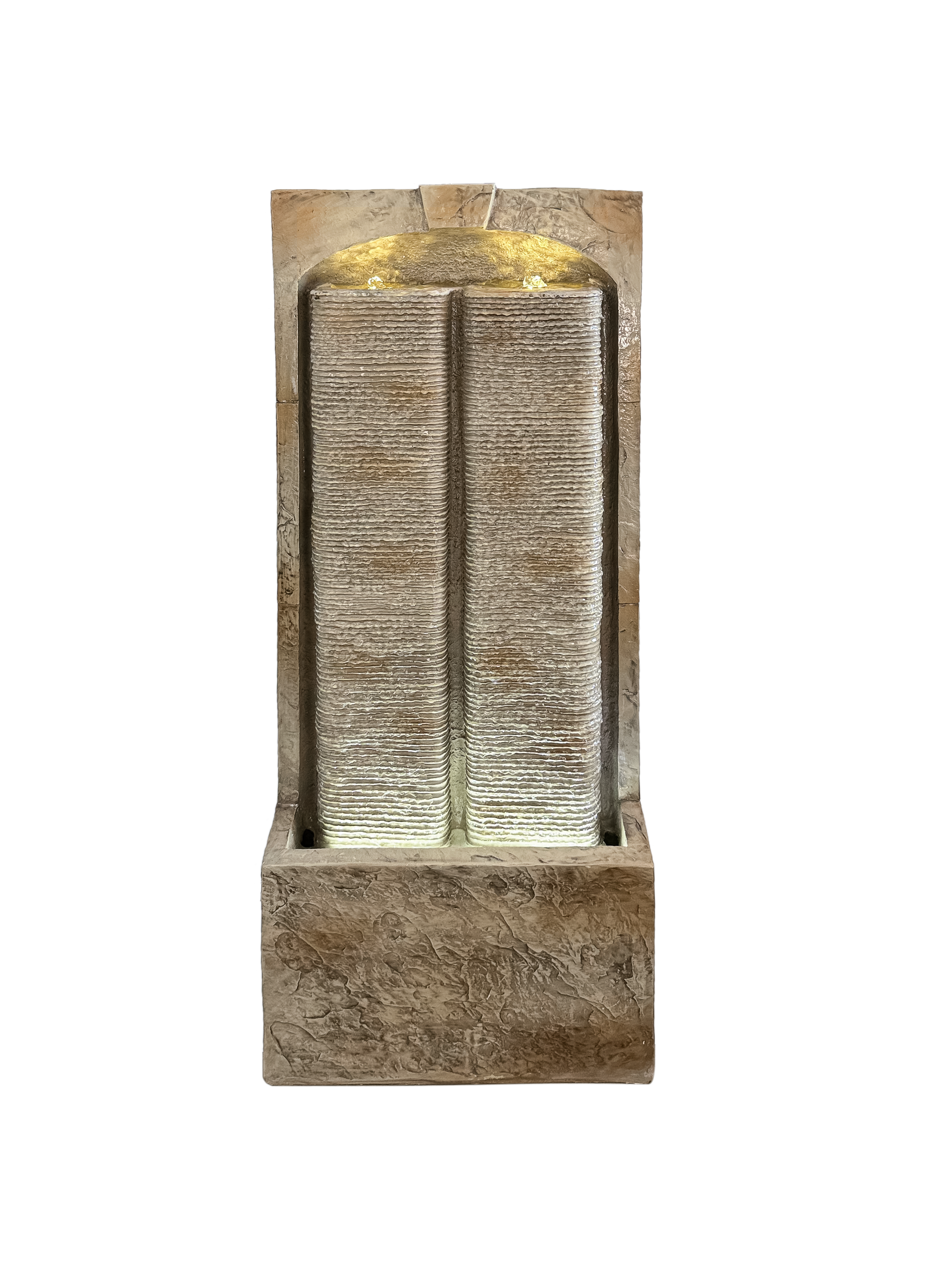 39 Inch Outdoor Water Fountain with Pump