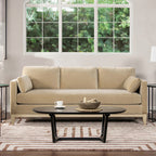 Knox 84" Modern Farmhouse Sofa, Fawn