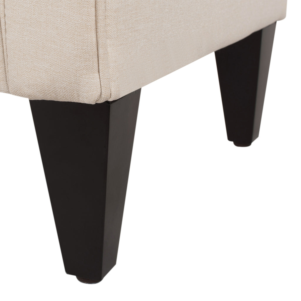 Jacqueline 57.5" Tufted Roll Arm Storage Bench, Sky Neutral