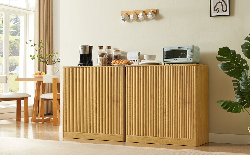 34.3" Modern Wavy Sideboard
