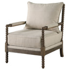 Beige Accent Armchair