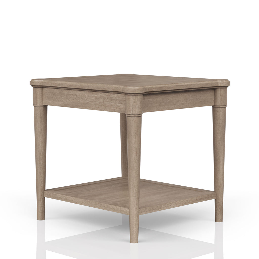 Sand Finished End Table With Storage Drawer