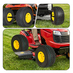 Set of 2 20x10.00-8 Lawn Mower Tires and Wheel Assembly