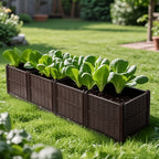 Indoor and Outdoor Rectangular Plastic Planting Box