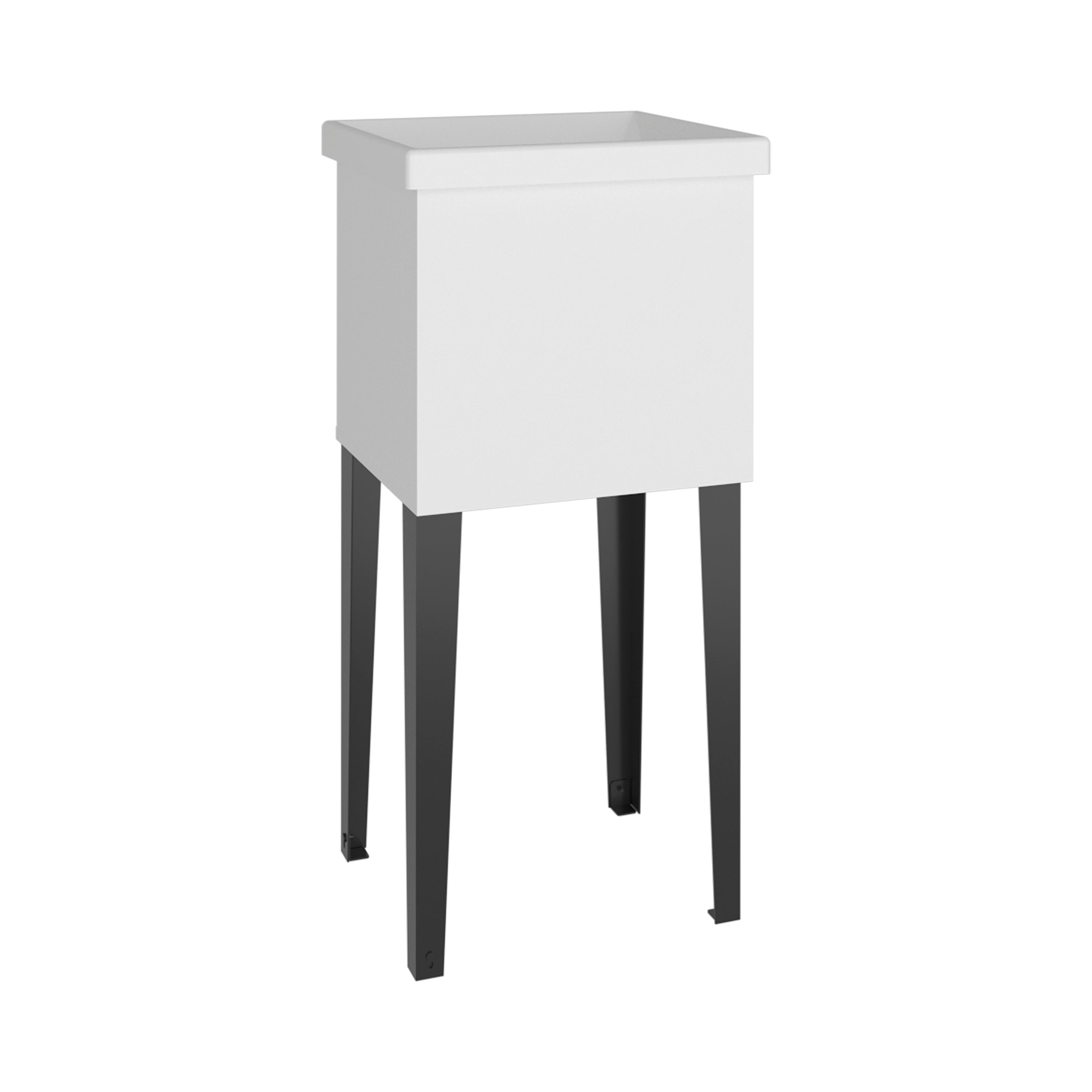 Bari Freestanding and Compact Plastic Laundry Utility Sink