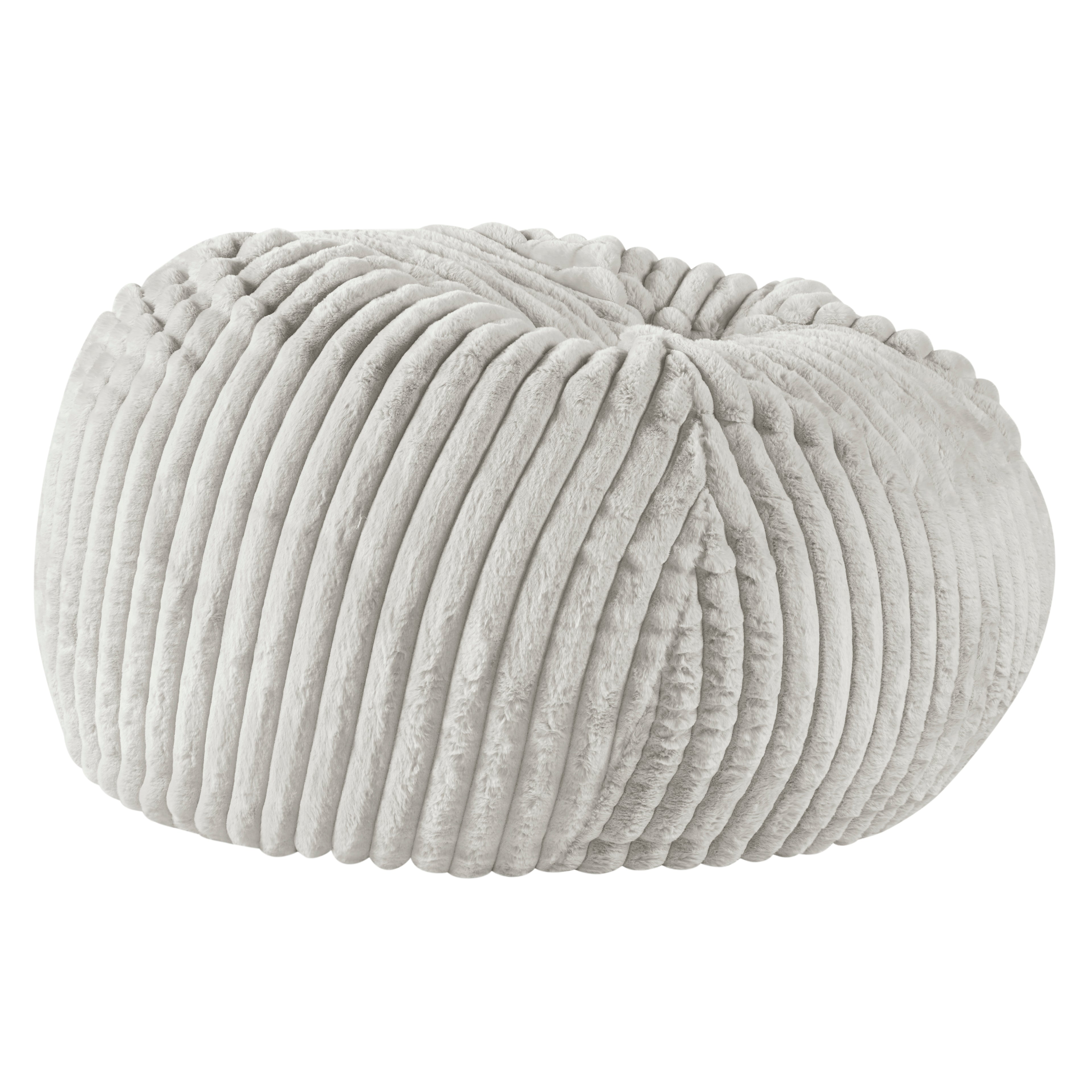 40 Inch Minky Dove Bean Bag Chair