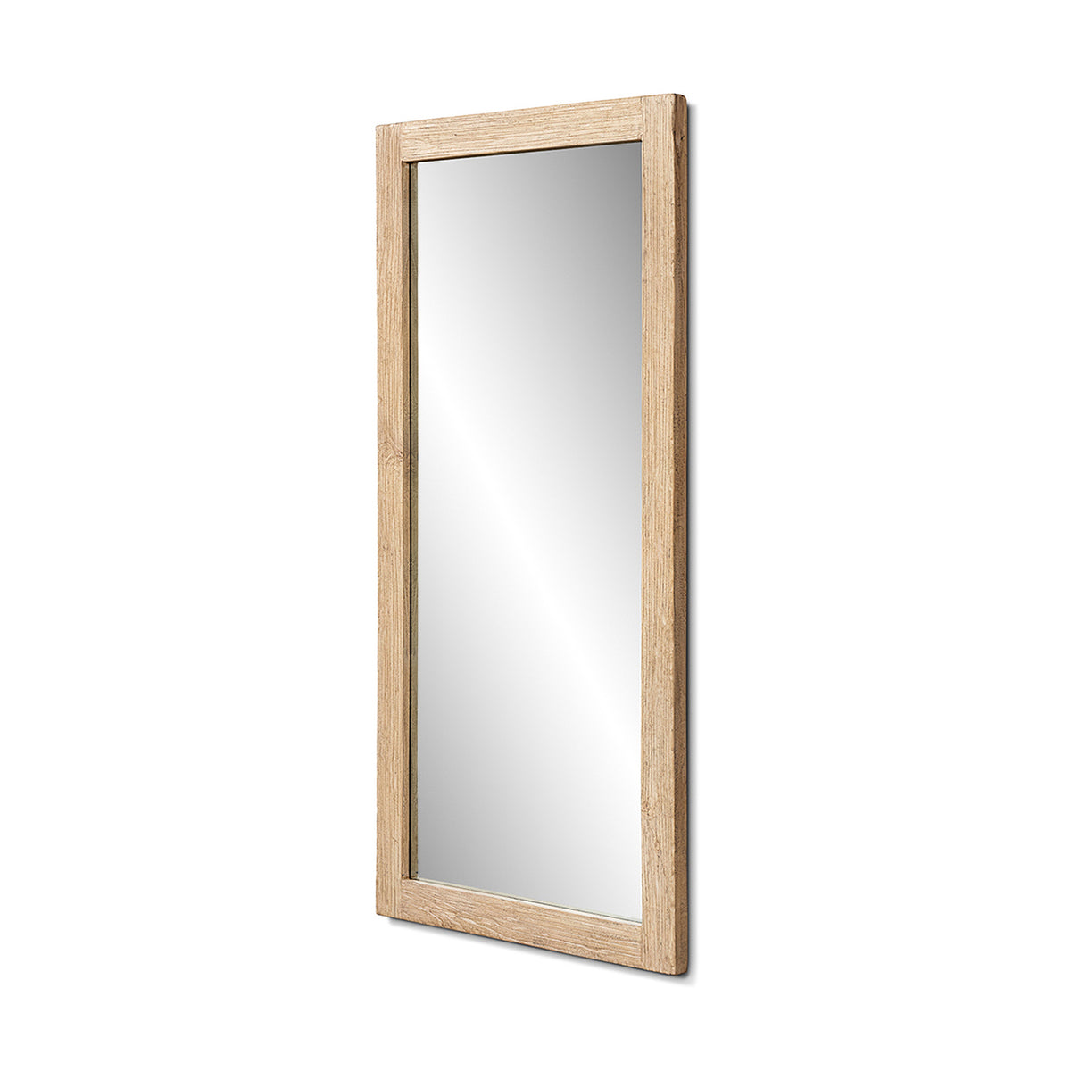 Langford 78.5" Solid Reclaimed Elm Full-Length Mirror, Heritage Light