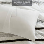 7 Piece Stripe Comforter and Quilt Set - King/Cal King