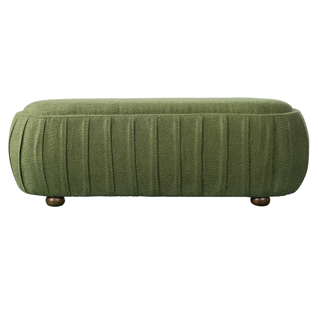 Upholstered Ottoman - Oval Shape