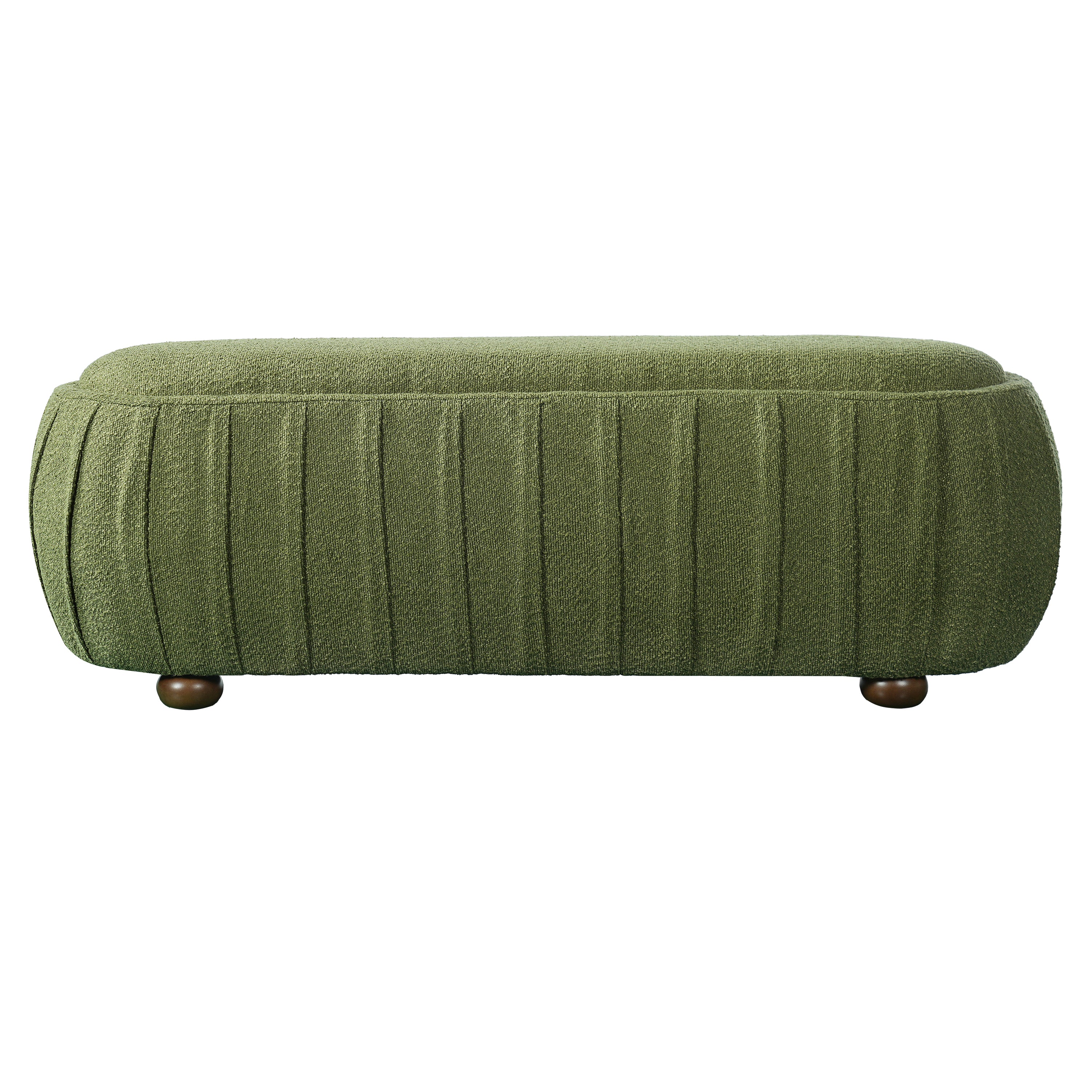 Upholstered Ottoman - Oval Shape