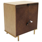 Sand Wash 3-Drawer Nightstand with USB Ports