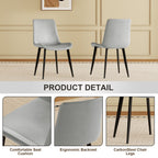 Modern Dining Chair Set of 4 Pieces with Floral Design