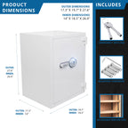 4.48 Cubic Ft Biometric Fireproof Safe