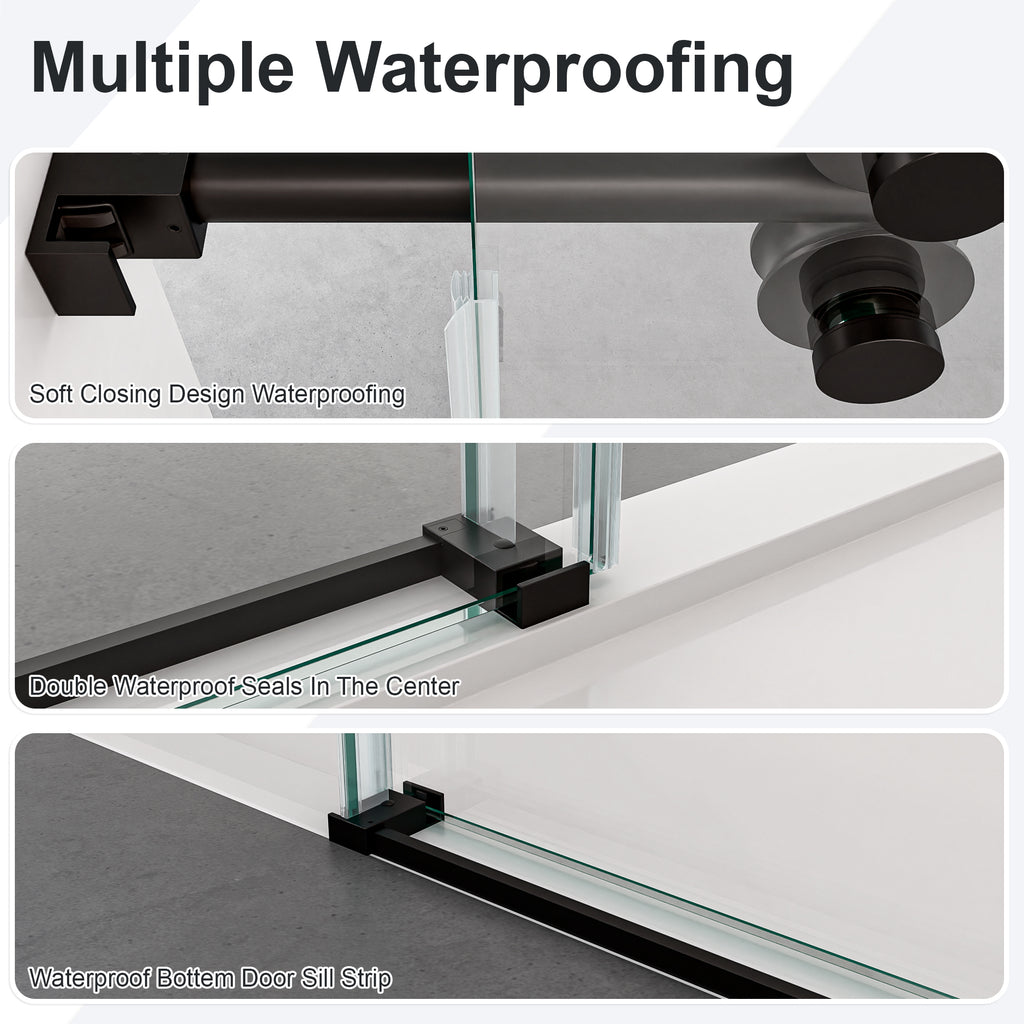 Frameless Single Sliding Shower Door