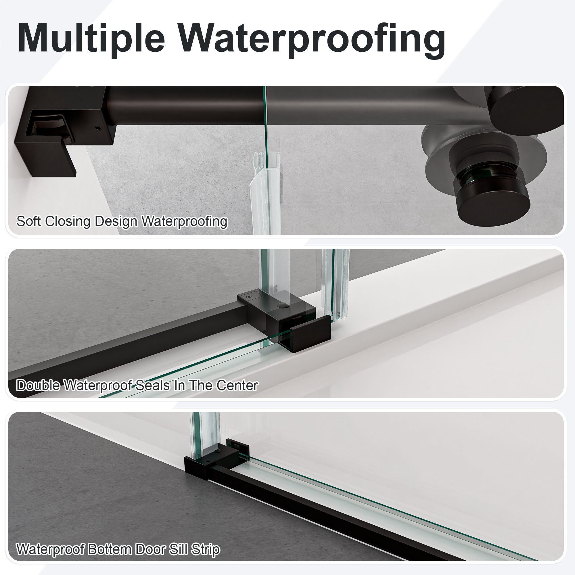 Frameless Single Sliding Shower Door