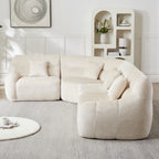 123.2-Inch Modern Luxury Curved Corner Sectional Sofa