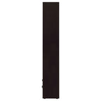 Maureen Cappuccino 5-Shelf Bookcase with Drawer