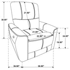 Dove Power Recliner