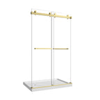 43"-48" W x 76" H Brushed Shower Door