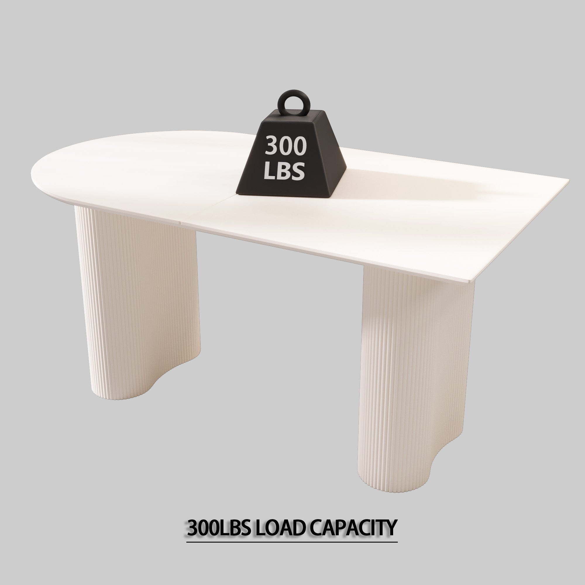 63" Modern MDF Dining Table