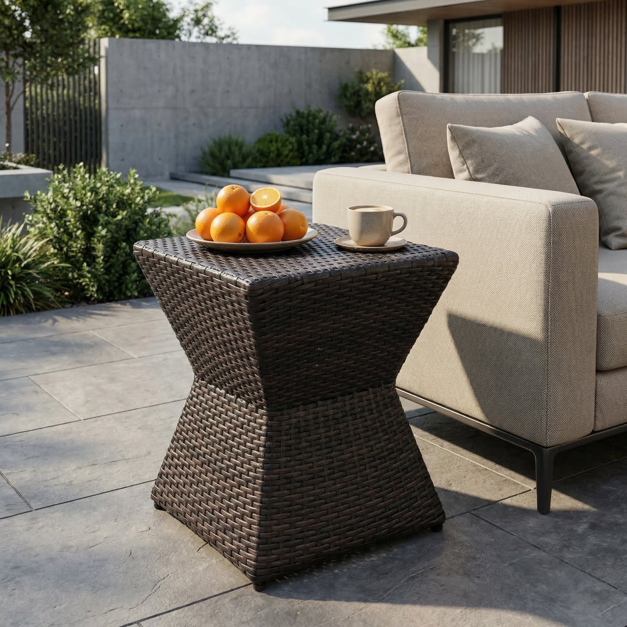 Calhoun 16 Outdoor Wicker End Table