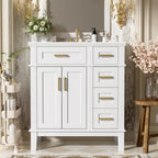 30" Bathroom Vanity with Ceramic Sink