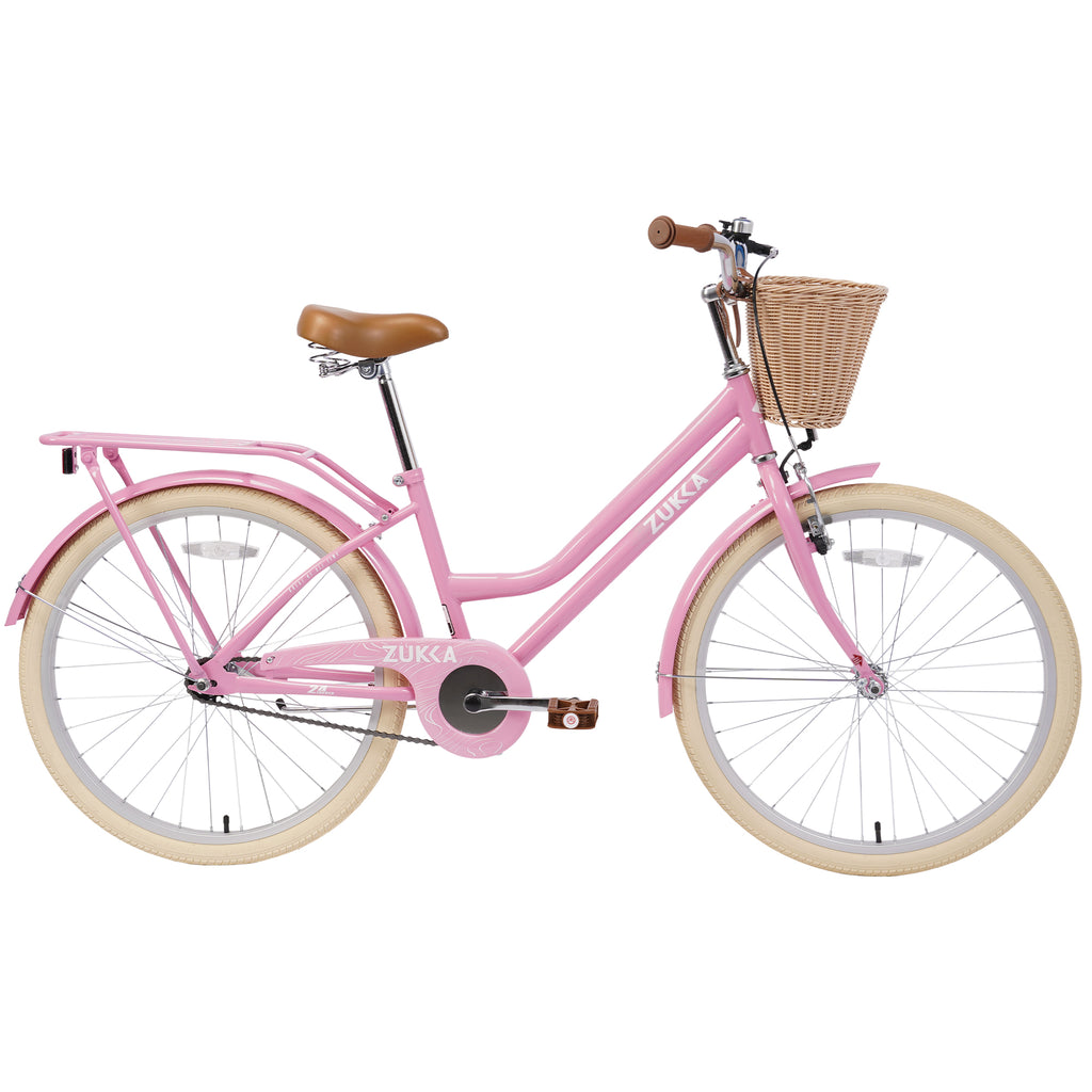 24 Inch Girls Bike, Steel Frame, Multiple Colors