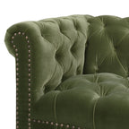 Alto 88" Tufted Chesterfield Sofa, Olive