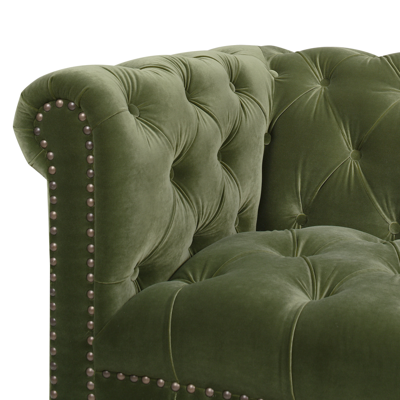 Alto 88" Tufted Chesterfield Sofa, Olive