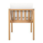 Outdoor Dining Chairs Set of 2 with Acacia Wood Frame