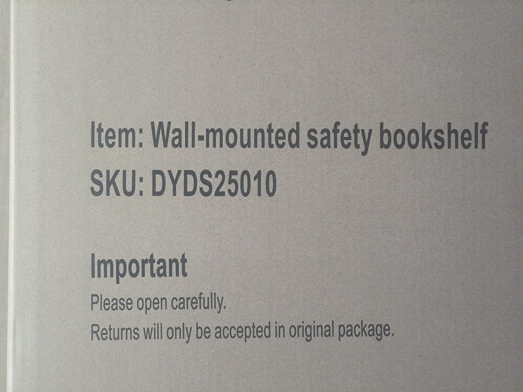 Wall-Mounted Kids Bookshelf with 3 Front-Facing Display Shelves