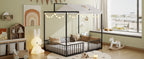 3-in-1 Convertible Montessori Metal Floor Bed