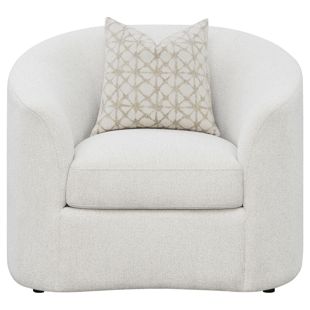 Rory Latte 3-Piece Sloped Arms Living Room Set