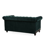 VIVALUX 59.44" Chesterfield Velvet Loveseat Sofa